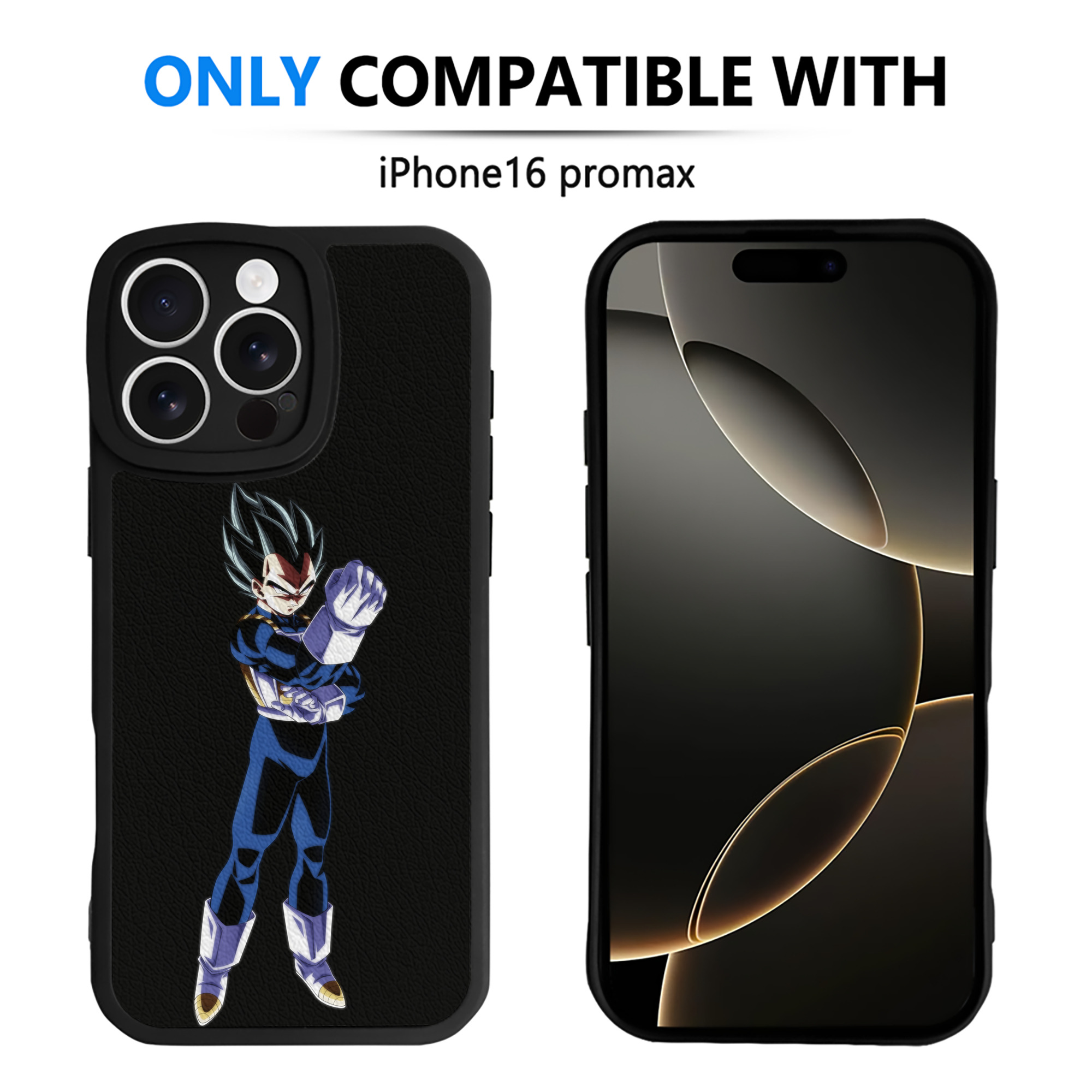 （画像用） ドラゴンボール ベジータ四世（Bejīta Yonsei）DRAGON BALL Vegeta IV 【iPhone 16シリーズ対応】シリコンスマホケース（レザー調） 材質：シリコン